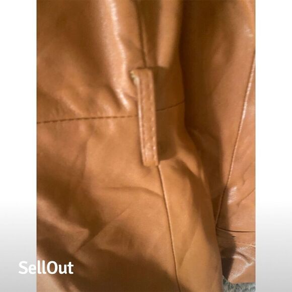 Vintage Montgomery Ward Women's Leather Jacket Brown Size 8 - Picture 9 of 9